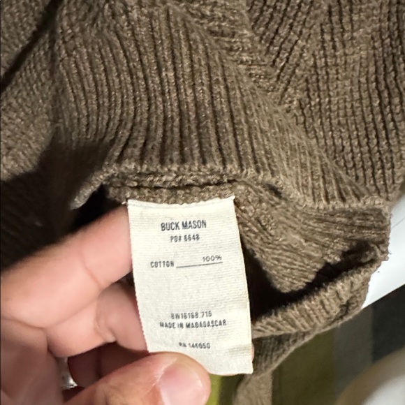 Buck Mason seafarer shrunken Crew Neck Sweater - Picture 7 of 9